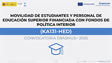Financiación KA131-HED 2025