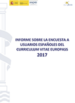 Encuesta a usuarios españoles del Curriculum Vitae Europass 2017